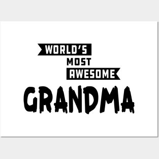 Grandma - World's Most Awesome Grandma Posters and Art